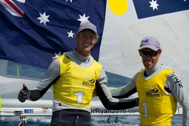 Australia’s Mat Belcher and Will Ryan - 2014 ISAF Sailing World Cup Hyeres © Franck Socha